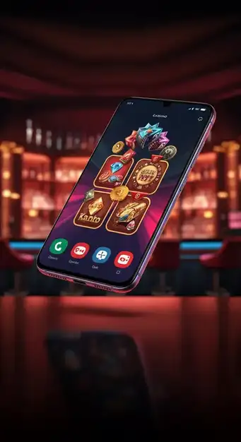 Interface mobile fluide de Spin Dynasty Casino affichant une sélection de jeux optimisés et des options de retrait rapide en cryptomonnaies.